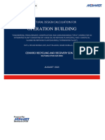 Operation Building Design Calculation