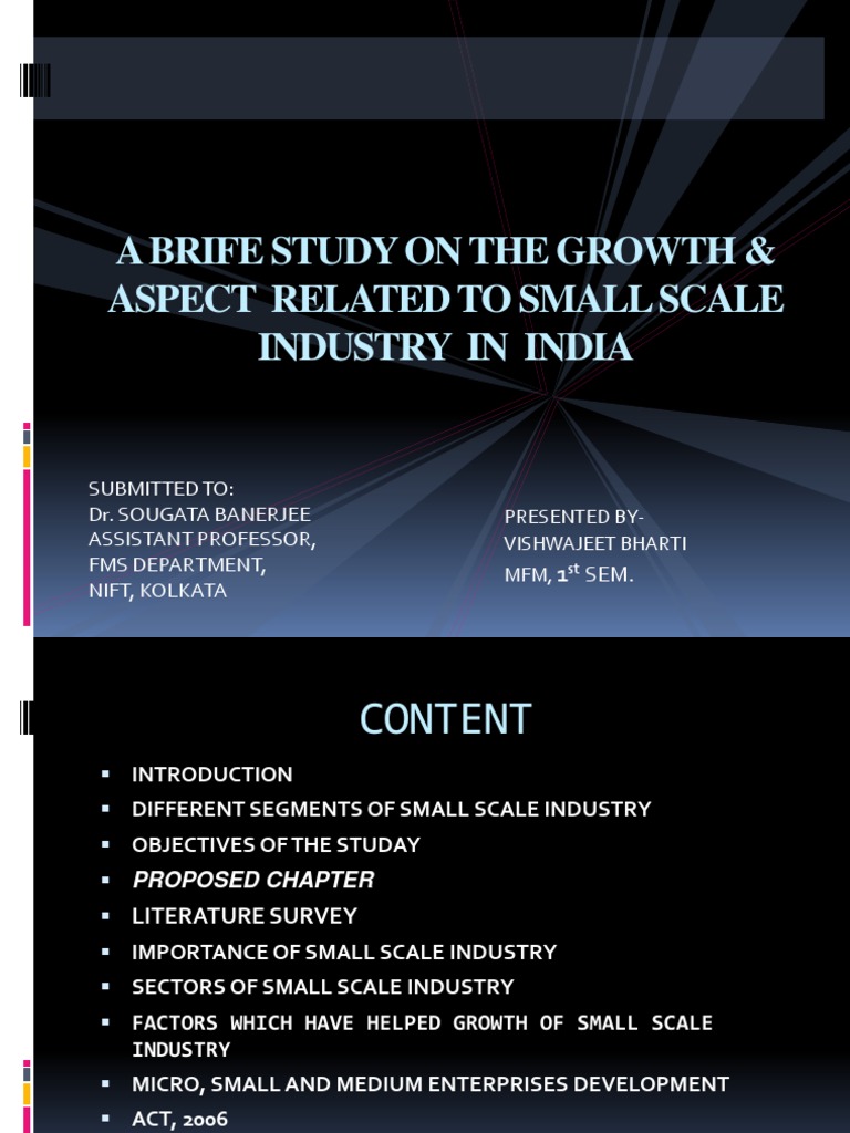 Small Scale Industry Growth in India | PDF | Industries | Small And ...
