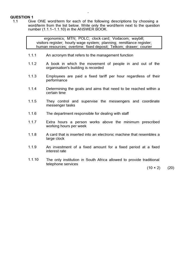 N5 office practice june pdf