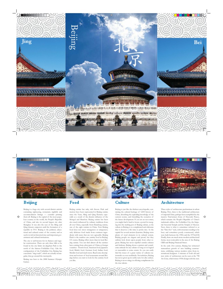 Explore Beijing: Culture, Cuisine, Architecture | PDF | Beijing | Qing ...