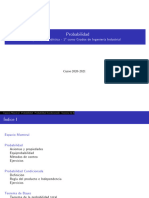 Tema 1. Probabilidad. CURSO 2020-2021