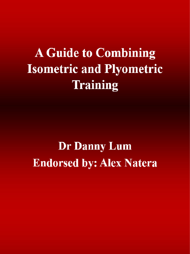 Combining Isometric and Plyometric Training | PDF | Strength Training ...