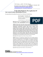 Implementation of The EOQ Method in The Application of The Goods Product Distribution Process