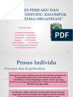 PROSES PERILAKU DAN KINERJA INDIVIDU, KELOMPOK DAN