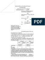 Petition of Divorce by Mutual Consent-Marriage Act-1778