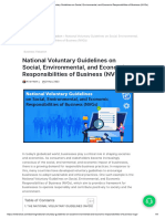 National Voluntary Guidelines On Social, Environmental, and Economic Responsibilities of Business (NVGS)