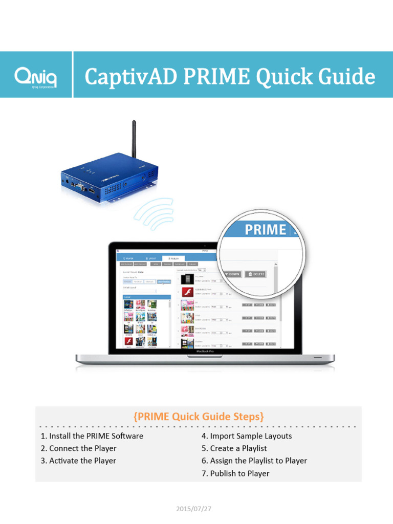 PRIME Quick Guide-2015 | PDF | Wi Fi | Computer Engineering