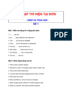 BÀI TẬP THÌ HIỆN TẠI ĐƠN - PREP.VN TỔNG HỢP