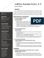 Andhini Amalia Putri IT Business Analyst (Core Banking) Resume