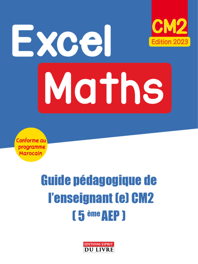 Guide Pédagogique Maths CM2 | PDF | Angle | Entier naturel