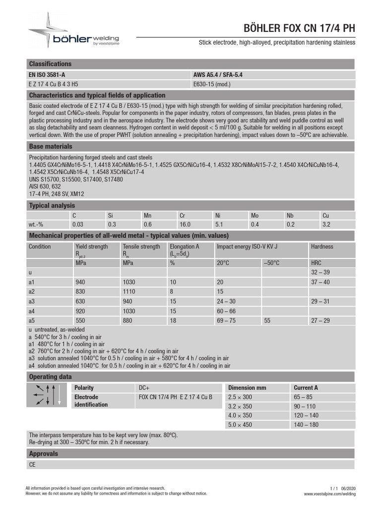 boehler-fox-cn-17-4-ph-2sa6a01e-3205847-en-pdf-welding-construction