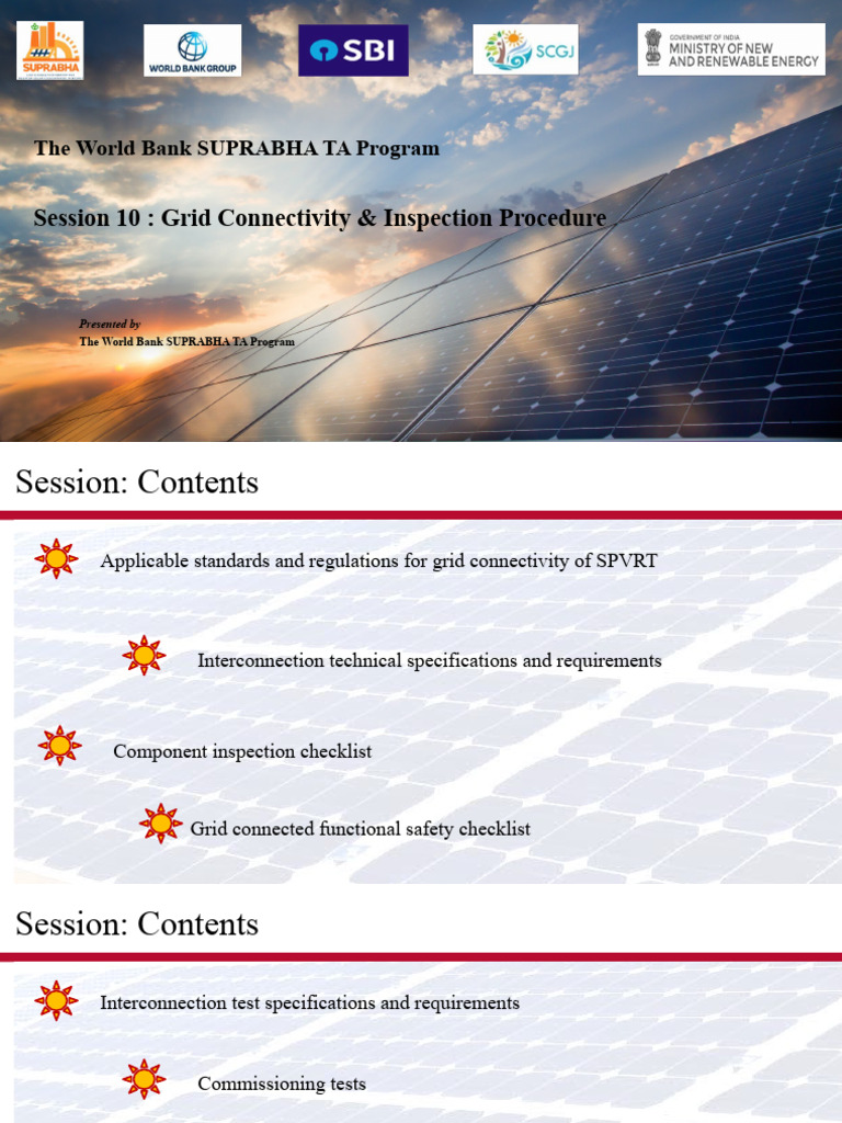 Grid Connectivity Standards for SPVRT | PDF | Electrical Grid ...
