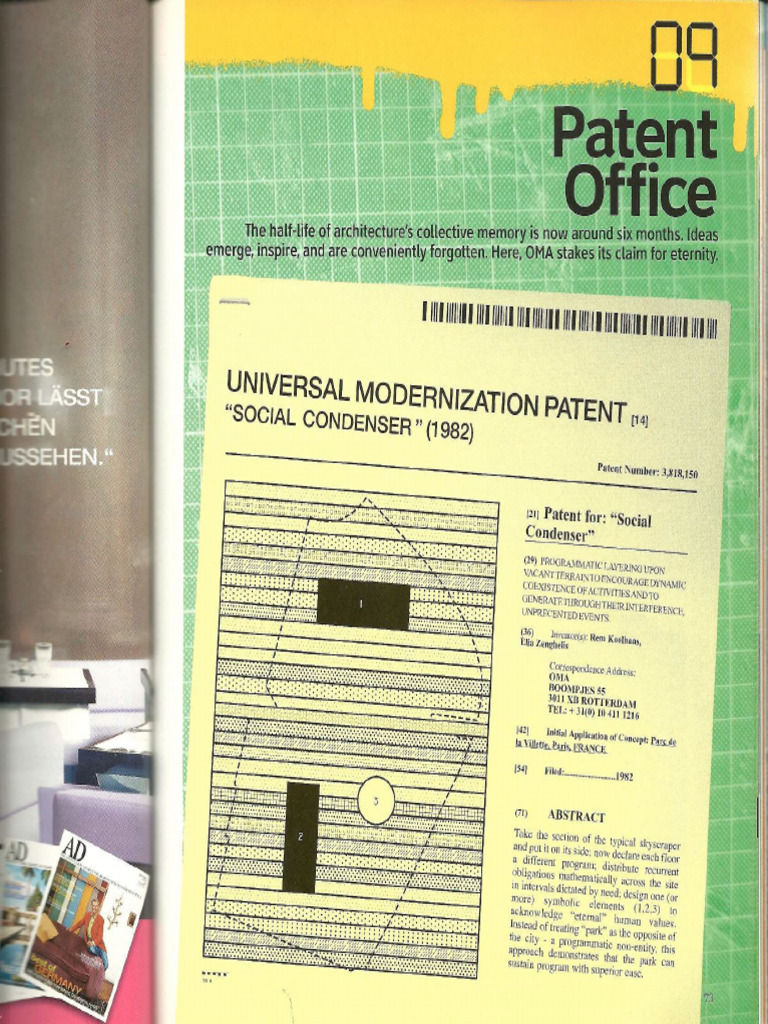 OMA's Patents on Modern Architecture | PDF