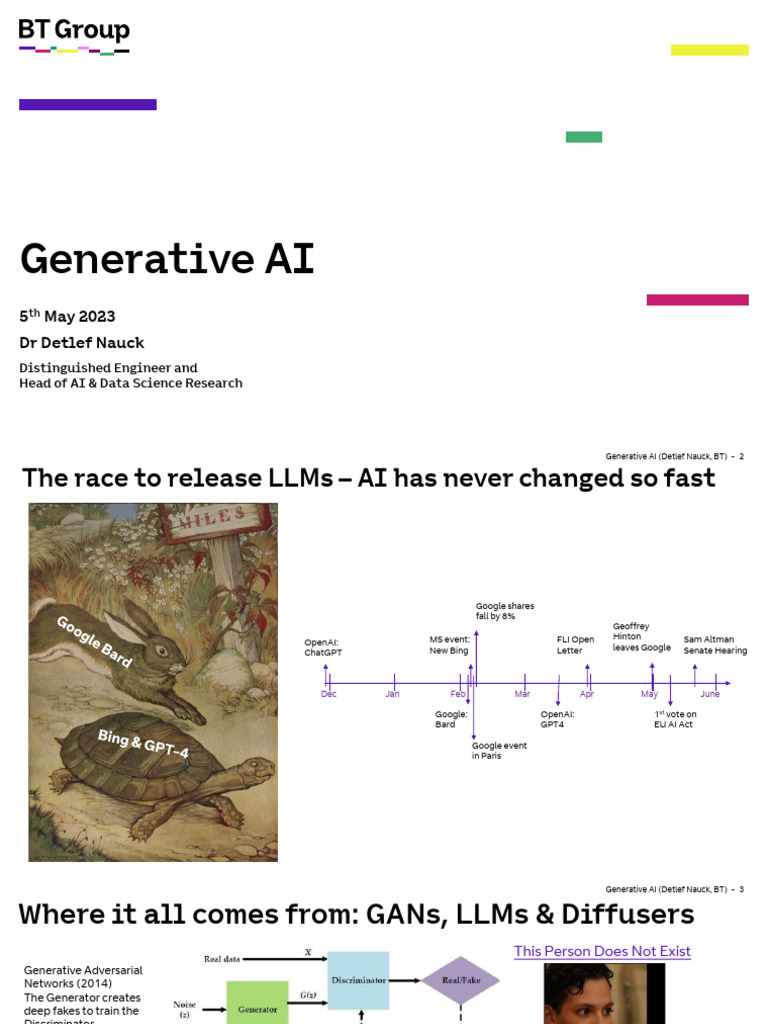 BT Seminar Generative AI | PDF | Artificial Intelligence | Intelligence ...