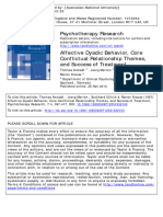 3. Affective dyadic behavior, core conflictual relationship themes, and success of treatment