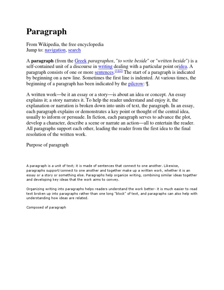 Understanding Paragraph Structure | PDF