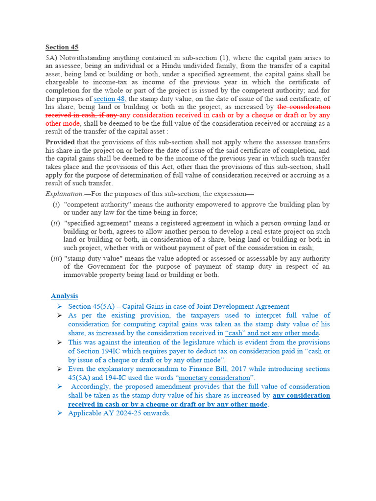 Gala - 45 (5A) | PDF | Capital Gains Tax | Payments