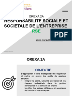 Responsabilite Sociale Et Societale de L'Entreprise: Orexa 2A