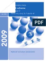 2009 KS3 Maths Mark Scheme Paper 2