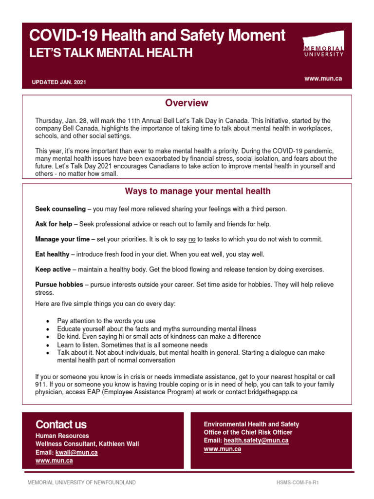 Mental Health Strategies During COVID-19 | PDF | Mental Health | Psychology