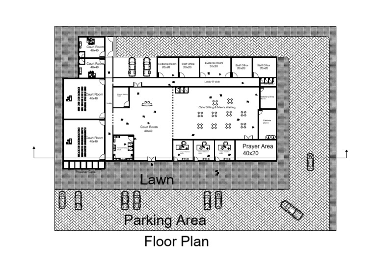 Court Building Floor Plan Layout | PDF