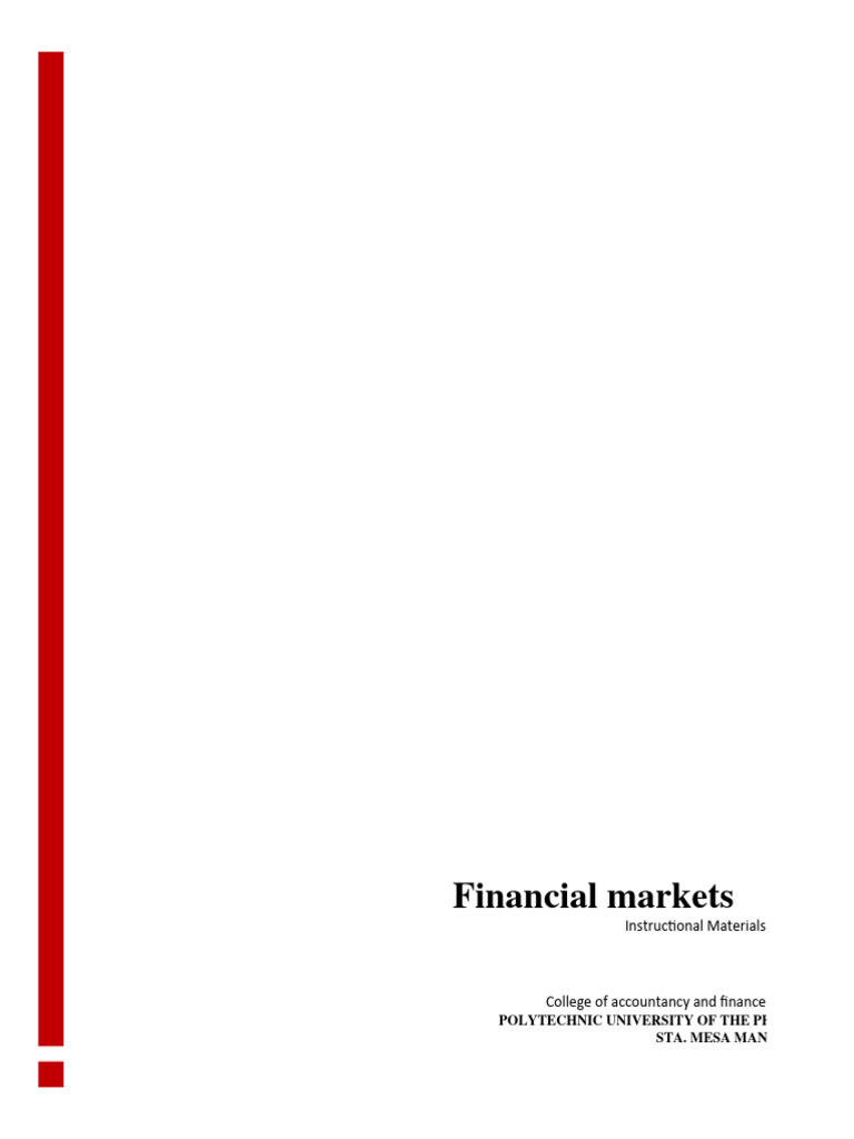 Finance Module for College Students | PDF | Repurchase Agreement |  Securities (Finance)