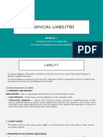 Financial Liabilities (Accounts Payable & Notes Payable)