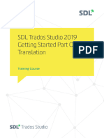 SDL Trados Studio 2019 Getting Started Part 1 - EN