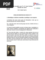 Ficha de Exercícios Nº 9 - Falácias