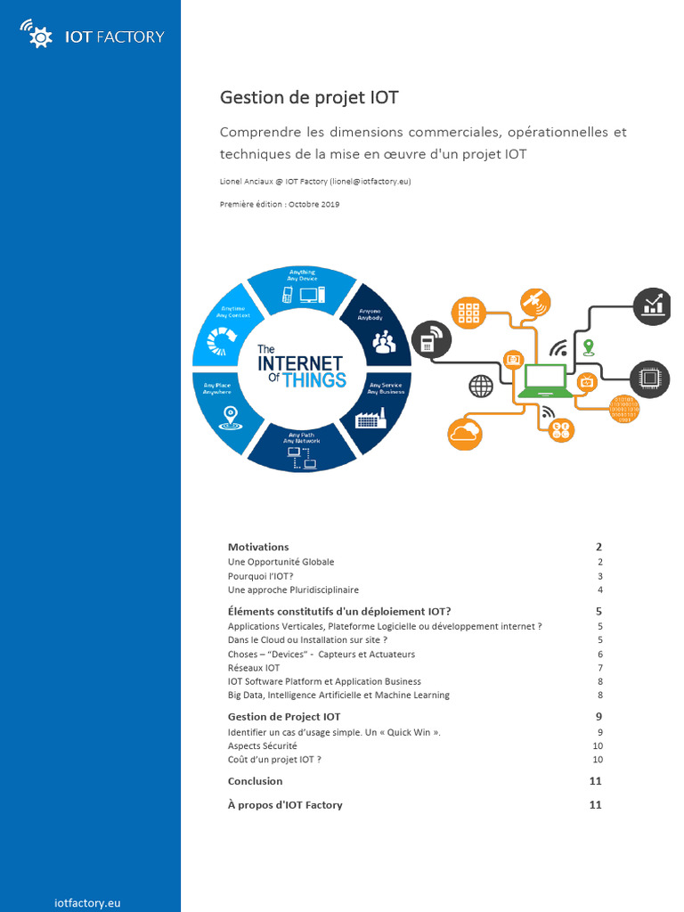 Gestion de Projet IoT : Guide Complet | PDF | Internet des objets | Big ...