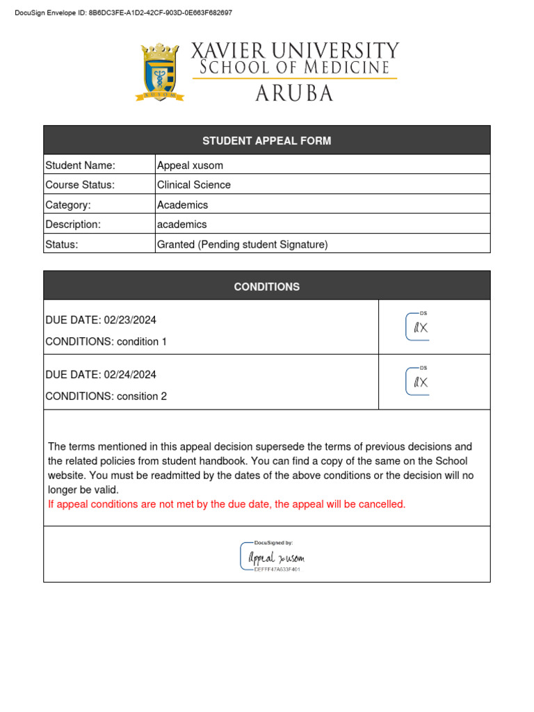 Appeal Form | PDF