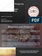 Happiness and Prosperity