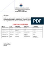 Gr.6 to 8 PORTFOLIO-2 Timetable(2023-24)