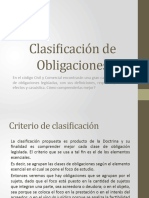 Clase de Clasificaciã N de Obligaciones. Obligaciones MODALES