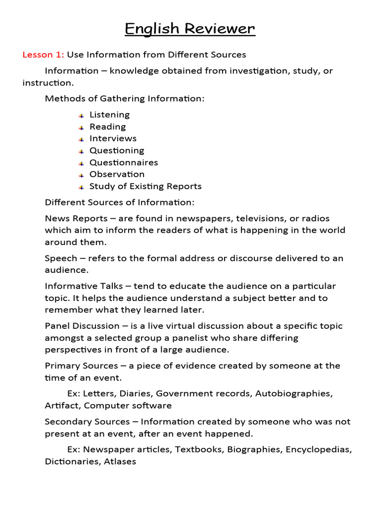 English Reviewer Pdf Orpheus Hades