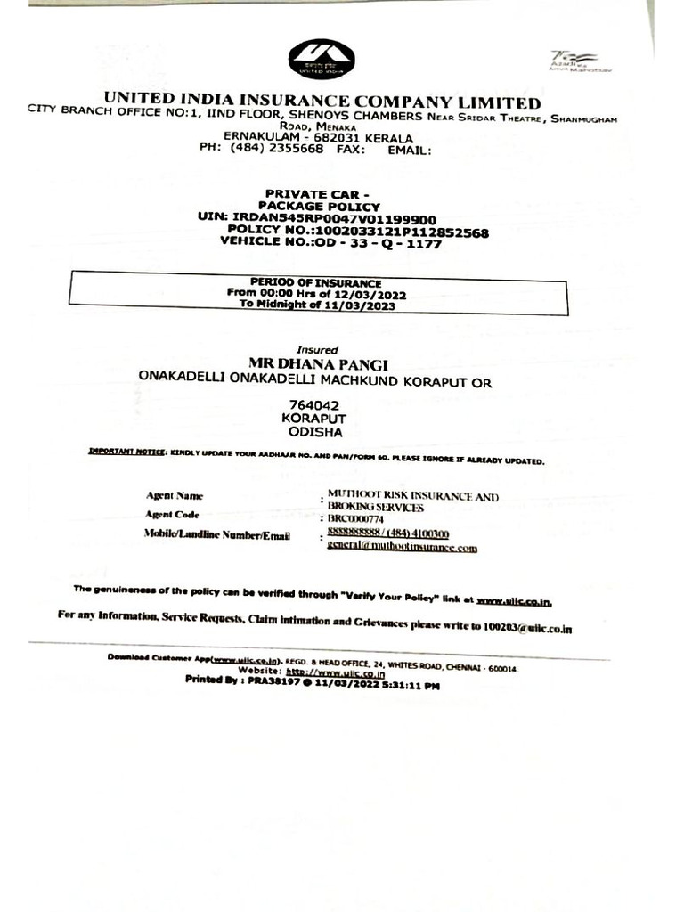 Insurance Papers | PDF