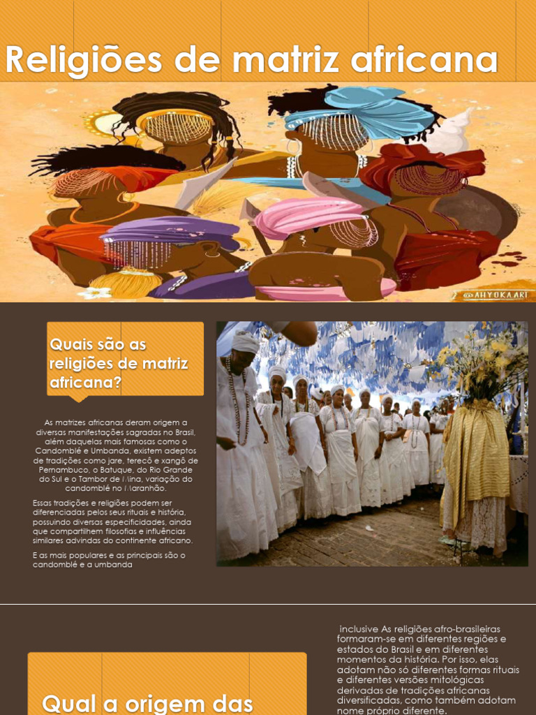 Religiões de Matriz Africana no Brasil | PDF | Ciências Sociais | História
