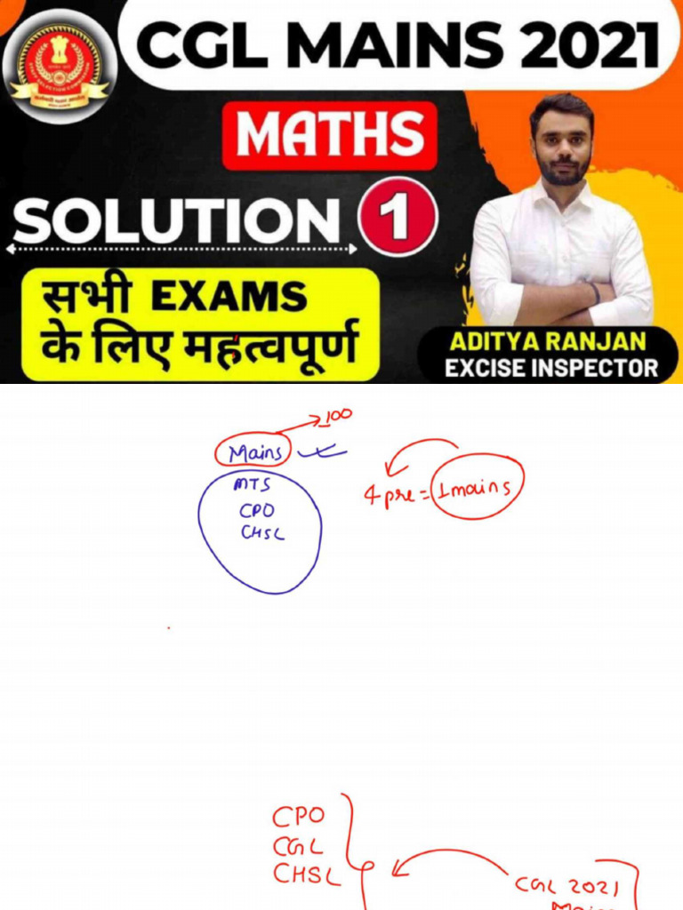 CGL Mains 2021 Maths Class Notes | PDF