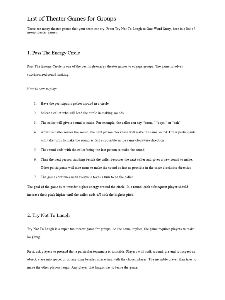 list-of-theater-games-for-groups-pdf