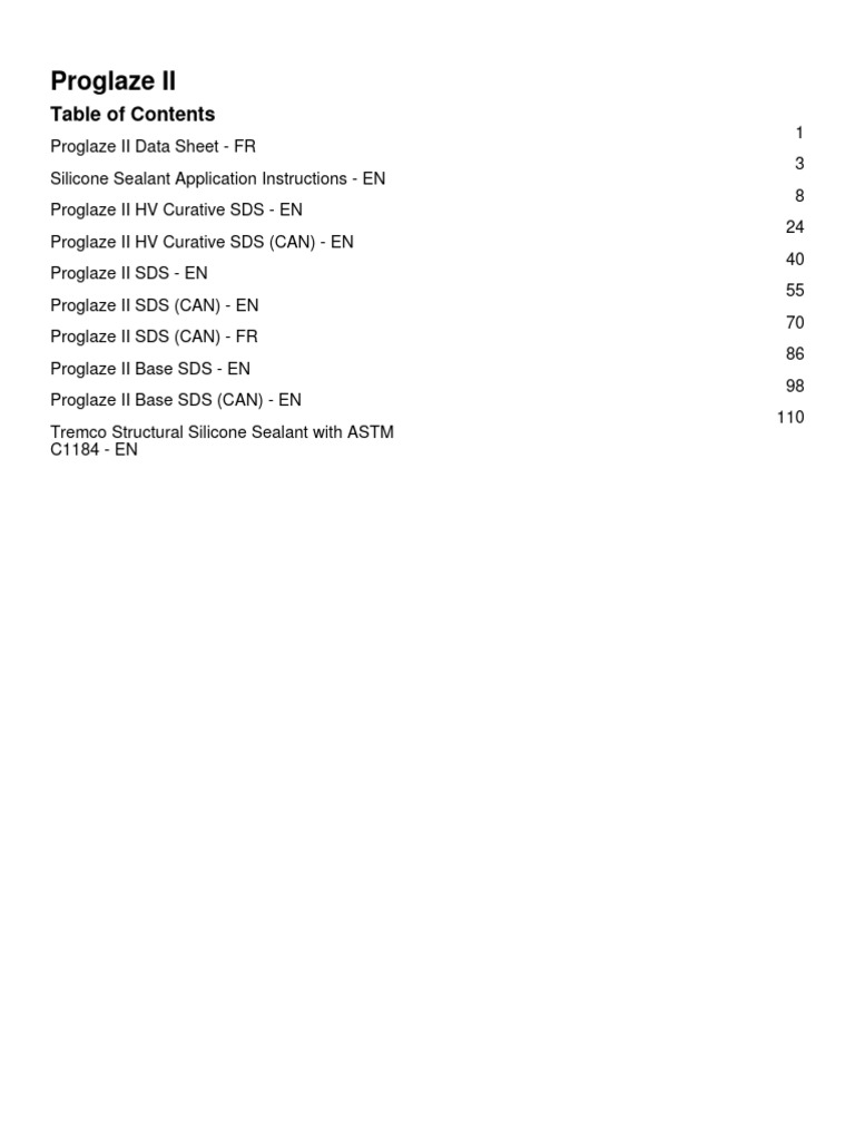 Proglaze II | PDF | Chimie | Processus industriels