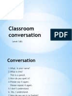 Classroom conversation