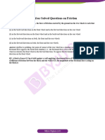 JEE Main Previous Year Solved Questions On Friction PDF