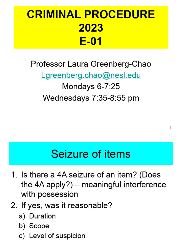 PP Chapter 9 Seizures of People 2023 | PDF | Search And Seizure | Arrest