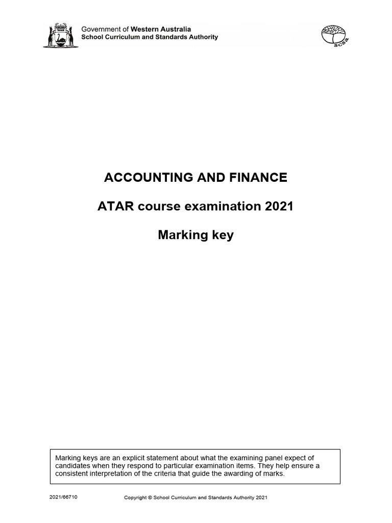 2021 ACF Ratified Marking Key | PDF | Net Present Value | Cash Flow ...