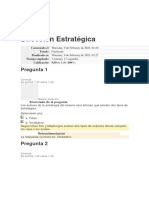 Evaluaciones Dirección Estratégica