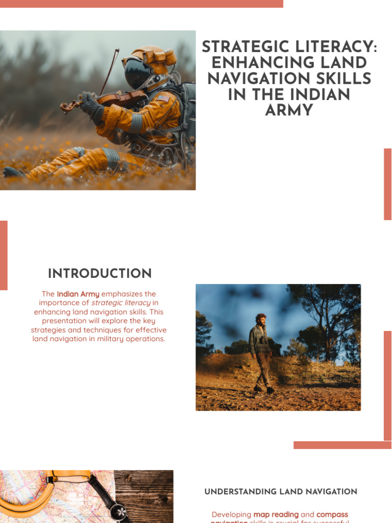 Slidesgo Strategic Literacy Enhancing Land Navigation Skills in The Indian Army