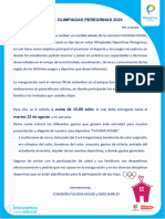 COMUNICADO Olimpiadas 2023