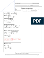 Feuille de formules _Examen Final