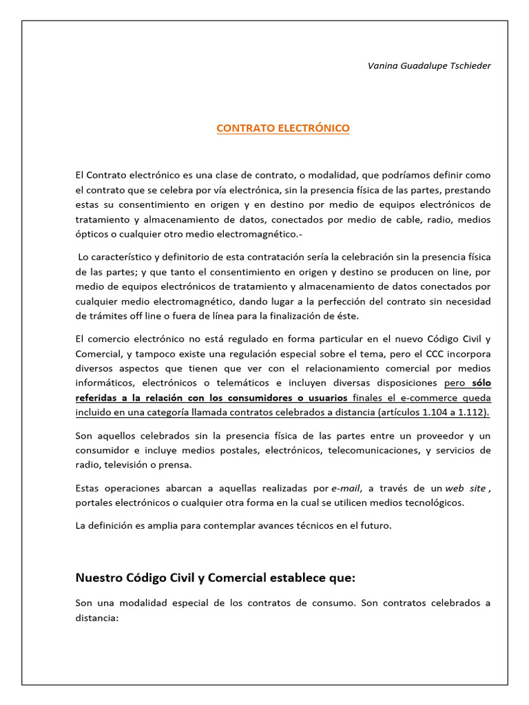 Contrato Electronico | Descargar gratis PDF | Comercio electrónico ...