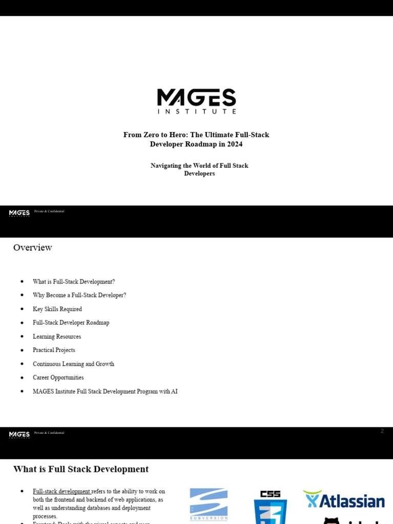 Full-Stack Developer Roadmap 2024 | PDF | Web Development | World Wide Web